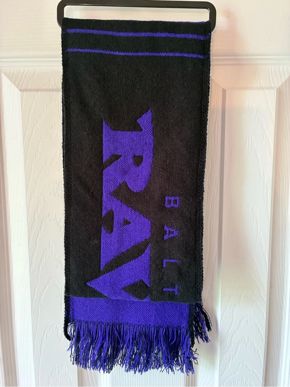 Baltimore Ravens Forever Collectibles NFL Knit Scarf Purple Black NWOT